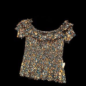 BCBG Peplum floral top